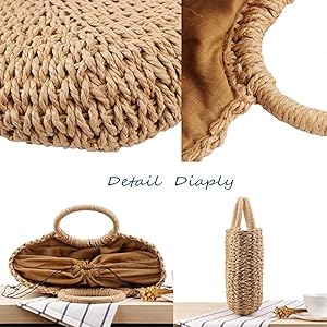 Crochet Raffia Pouch Clutch Stylish Straw Wicker Beach Bag For Summer Weddings Parties Bag Mesh Luxury Women Handmade Handbags Raffia Beach Market Shopping Bag