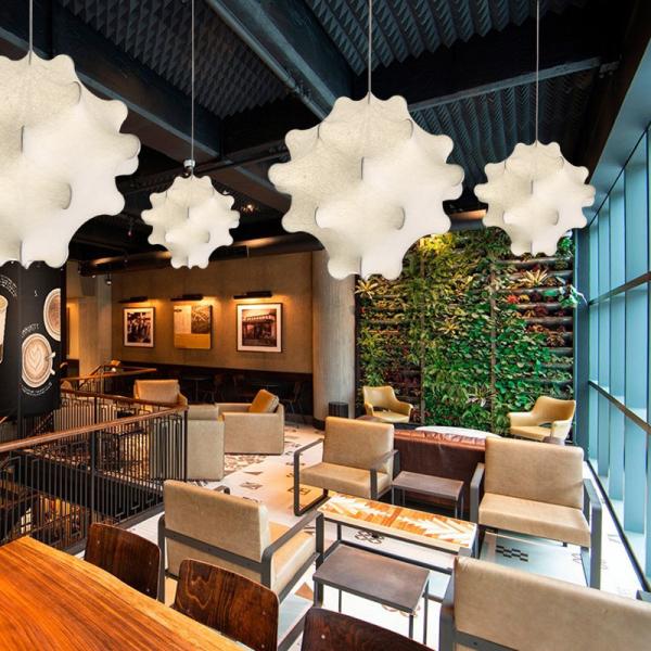 Viscontea Pendant light Italian Designer Silk Lamp bedroom contemporary pendant lights for kitchen island(WH-AP-544)