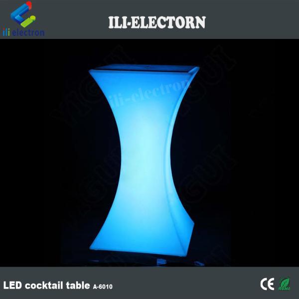Square LED Light Cocktail Table Illuminated Waterproof For Wedding