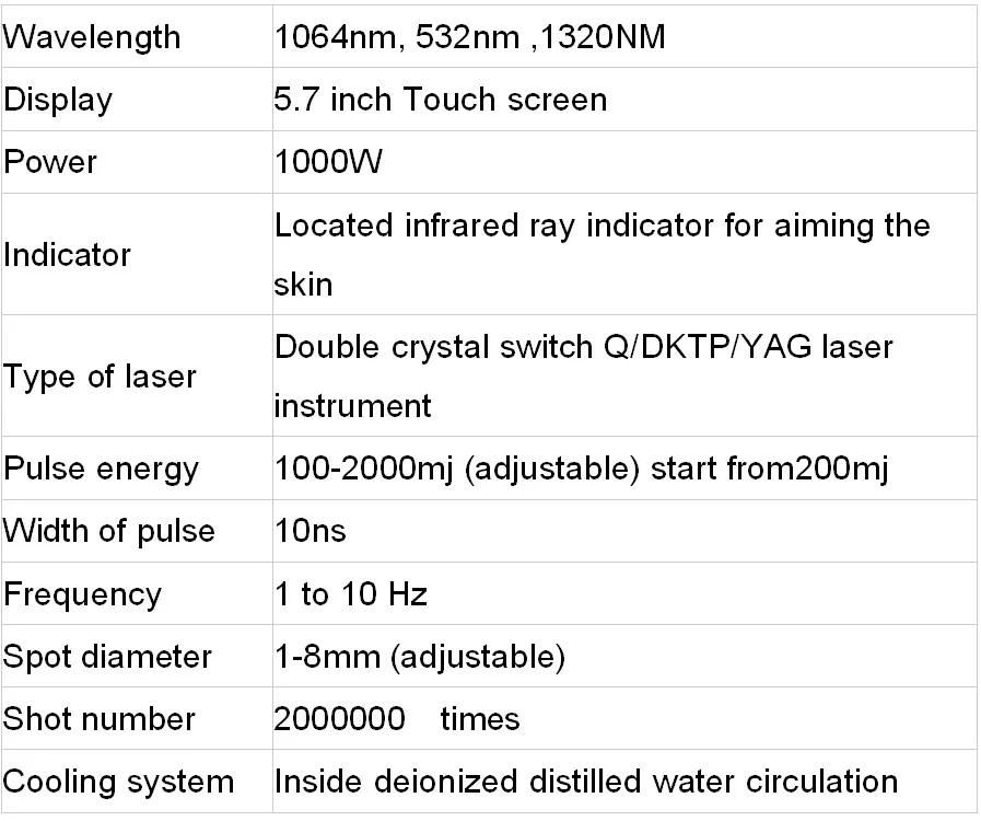 Beijing medical beauty nd yag laser Tattoo removal of eyeline removal machine