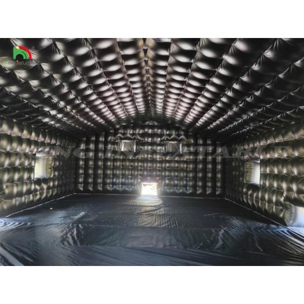 Commercial LED Black Disco Lighting Mobile Night Club Tent Inflatable Cube Party Tent Inflatable Nightclub