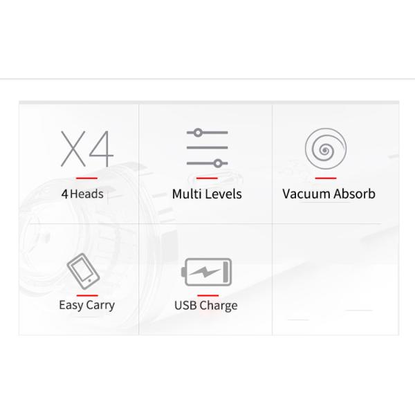 5V 1A ABS PP USB Vacuum Suction Blackhead Remover