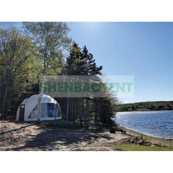 PVC Coated Portable Geodesic Dome Shelter Hot Galvanized