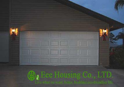 White Color Galvanized steel Garage Door For Apartments, Sandwich panel automatic tilt up
