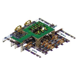 Equipamento de sistema flexível de quadro flexível do patim do sistema