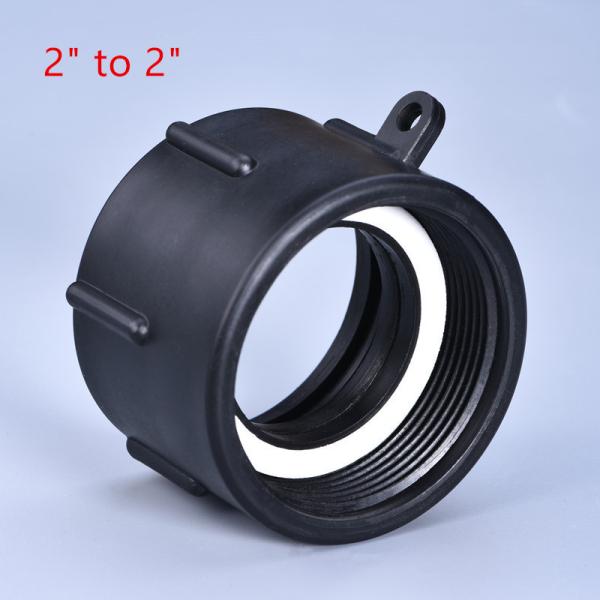 Round PP Durable IBC Tank Adapter S60*6 Coarse Thread To 20MM Fine Thread Thicken Water Tank Fittings