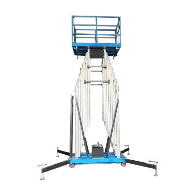 Double Mast Aluminum Alloy Lifting Platform Mobile Lift Work Tables
