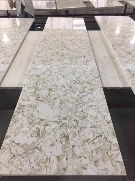 Pre cut quartz stone vanity top Eased Edge Water Absorption < 1.0%