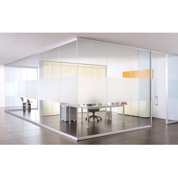 Aluminum Glass Office Partitions Frosted Glass Partitions Sound Proof