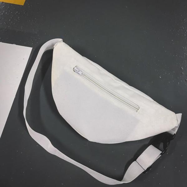 Hip hop cool Fanny pack a solid color retro women's trend crossbody bag with matching monogram crossbody bag