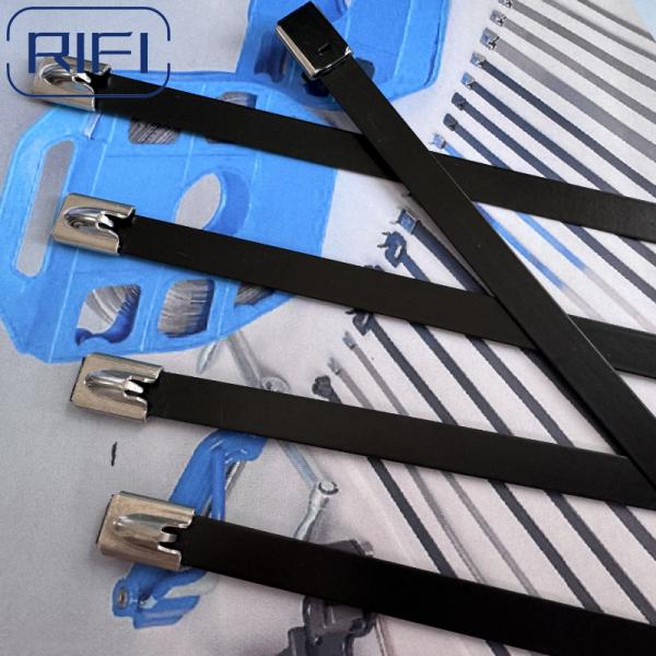 RIFI Full PVC Coated Stainless Steel 316 Cable tie