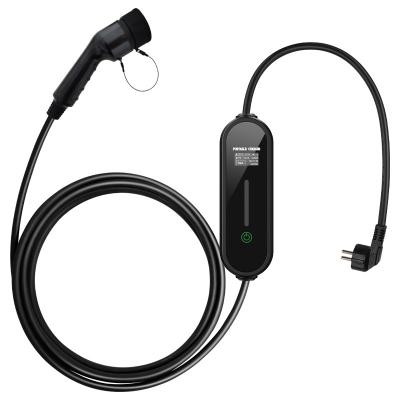 Level 2 3.5kW Portable EV Charger Adjustable EVSE LCD Screen