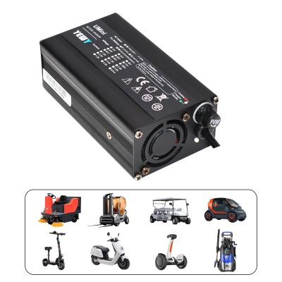 carregador 36V do bloco da bateria de 120W 2.5A LiFePO4 para o trotinette elétrico Hoverboard