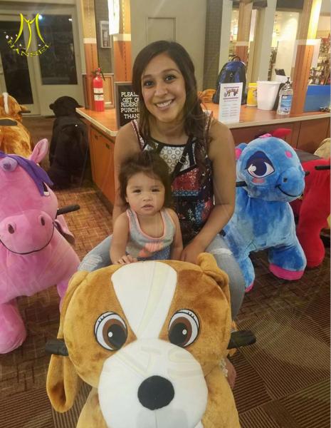 Hansel 2018 commercial stuffing machine for stuffed animal ride electric panda scooter