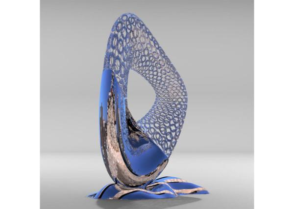 Escultura de aço inoxidável dos veleiros da decoração 316 exteriores abstratos