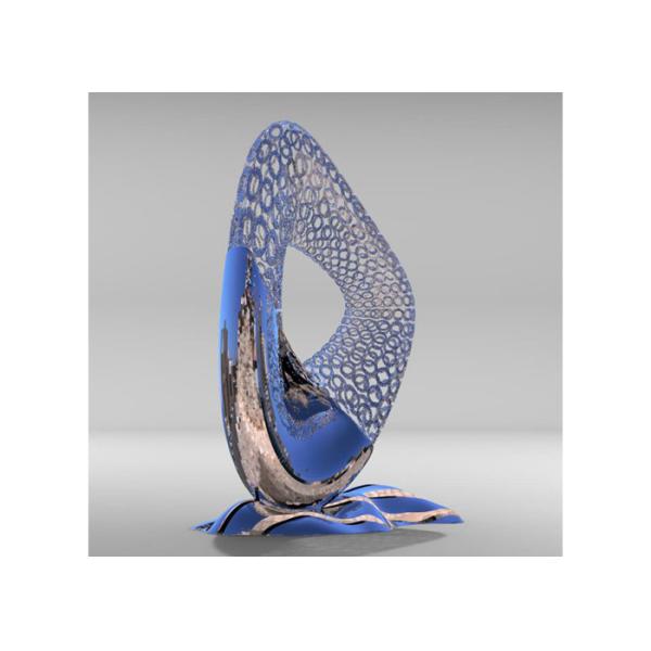 Внешний сад металла конспекта дизайна искусства ваяет скульптуру плода Яблока нержавеющей стали