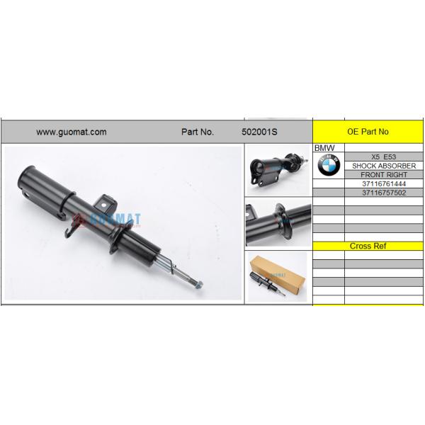 X5 E53 Shock Absorber Bmw Front Right Suspension Parts 37116761444 / 37116757502