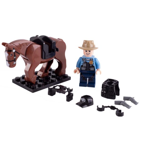 Urban scene horse weapon accessories western cowboy sheriff military toy mini figure compatible with Legoinglys