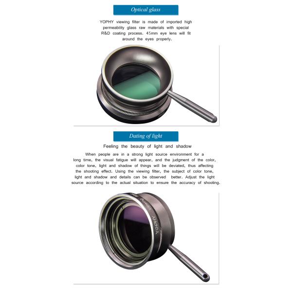 Optical Glass Viewing HD Variable Nd Filter Photography For Viewing Light