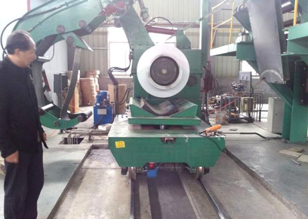 Heavy Duty Hydraulic lift Steel Coil Car Transfer System with Safety Sensors for Material Handling