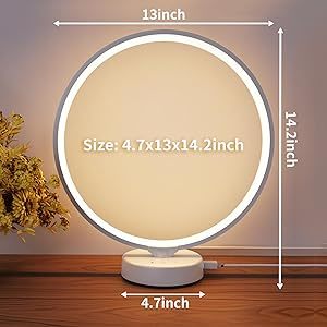 10000 Lux UV Free Sun Lamp Dimmable Light Therapy Lamp with Timer and Remote Control