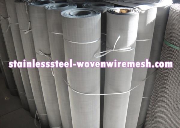 250 - 635 Mesh Stainless Steel Wire Cloth , Woven Metal Mesh Anti - Corrosion