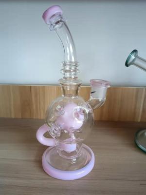 Cachimbo de água de vidro grande moderno Shisha do rosa com filtro 12Inch da mola