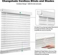 Venezianas de madeira Roman Roller Shades Fade Resistance do falso da janela francesa