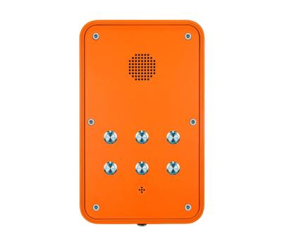 Impacto - as mãos resistentes livram o telefone industrial de VoIP com os botões do seletor da velocidade
