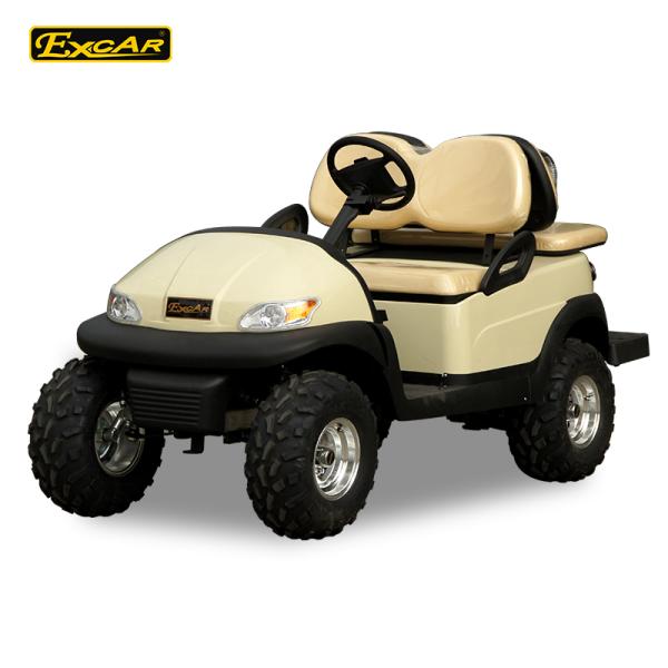 Beach Electric Utility Carts With Yellow 4 Seater Without Roof / Electric Hunting Carts
