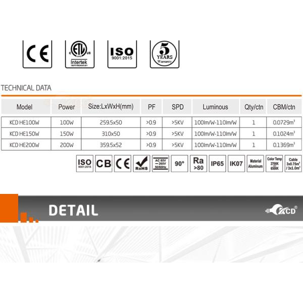 Алюминиевый свет 200watt залива СИД тела IP65 10kg промышленный высокий