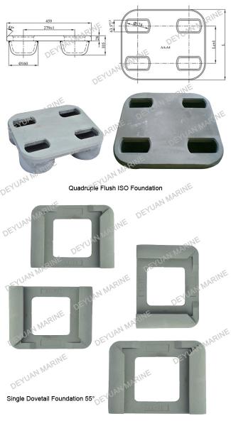 Excellent Shipping Container Lead Fixed Parts Quadruple Flush Single Dovetail Foundation 55°