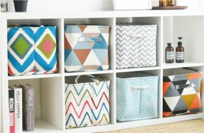 Clothing box canvas cotton linen folding Oxford cloth storage toy storage organizer