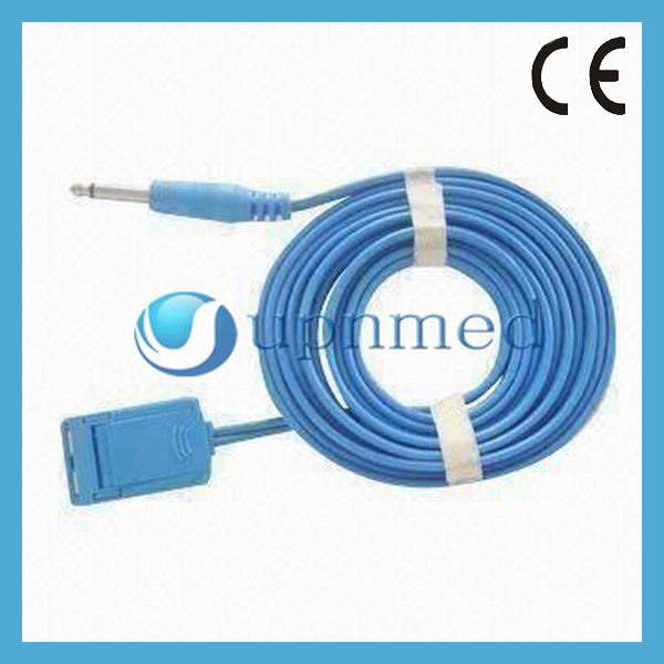 Cable for ESU plate,ESU Patient cable,6.3 plug,3m