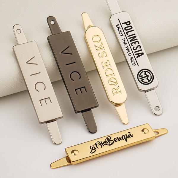 Custom Designer Metal Label And Tag for Handbag Accessory Customized Size
