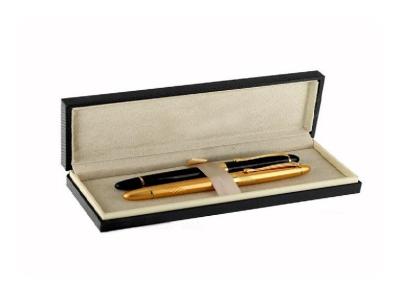 Plastic And Cardboard Pen Gift Box Silkscreen Cutom Logo  EN71-3 Certification