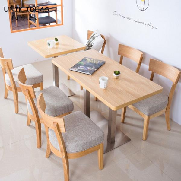 29.5 Solid Wood Modern Restaurant Booth Sofa with Comfortable Dining Table and Chairs Set for Coffee Shop