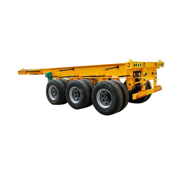 Peso leve 2/3 eixos 20-40-45ft Suspensão aérea Container Chassis Semi-remolque