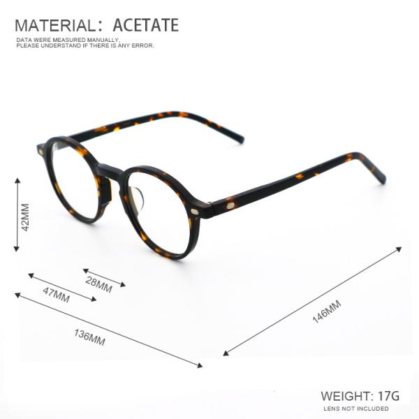 Handmade Acetate Glasses Individuality Acetate Eyeglass Frame MR 98066