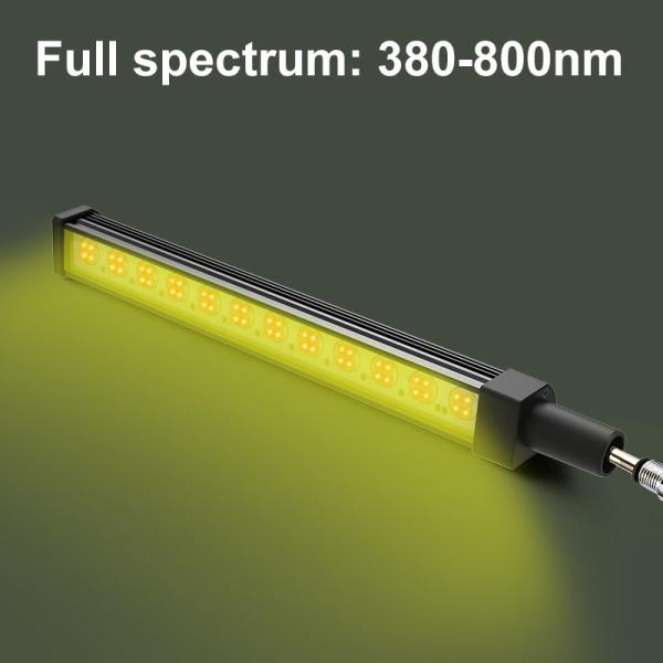 12W Clip de Mesa Dimmable Phytolamp 3 Head Full Spectrum Led Table Lamp Para plantas de interior que crescem 144 LEDs