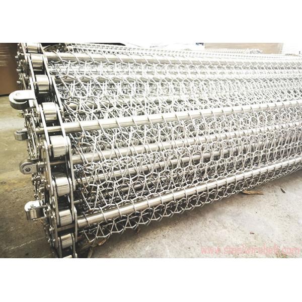 Selected Stainless Steel Chain Mesh Conveyor Belt ,  Metal Mesh Belt Heat Treatment