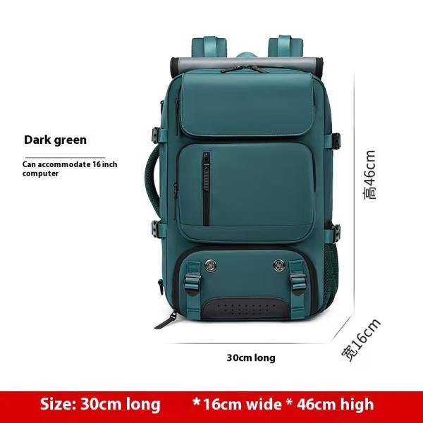 Ultralight Unisex Travel Backpack Geometric Pattern Handheld to Backpack Convertible Zipper Hasp Closure Massive Storage