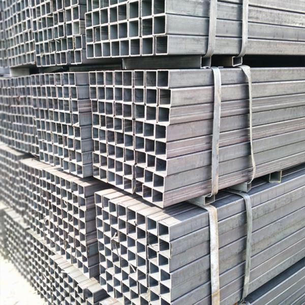 Black Square Mild Steel Pipe Tube Q345 Q235 Q215 MAterial 40mm Thickness