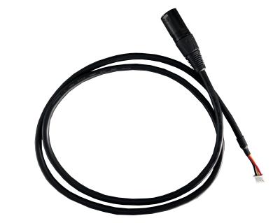 Straight Headed Three Core Electric Wire Harness Cable With Plastic Case 1100mm