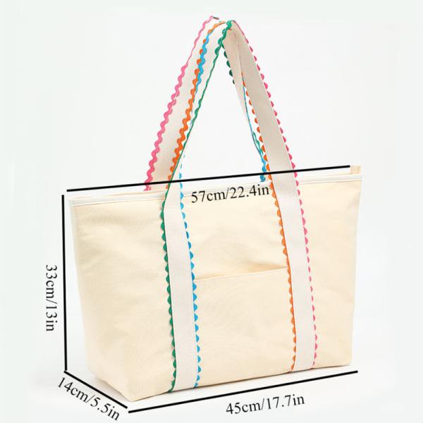 Multifunctional Girl Fashion Diy School Hand Bags Women Reusable Use Customized Logo High Quality Custom Size Fashion Organic Folding Cotton Canvas Tote Bag