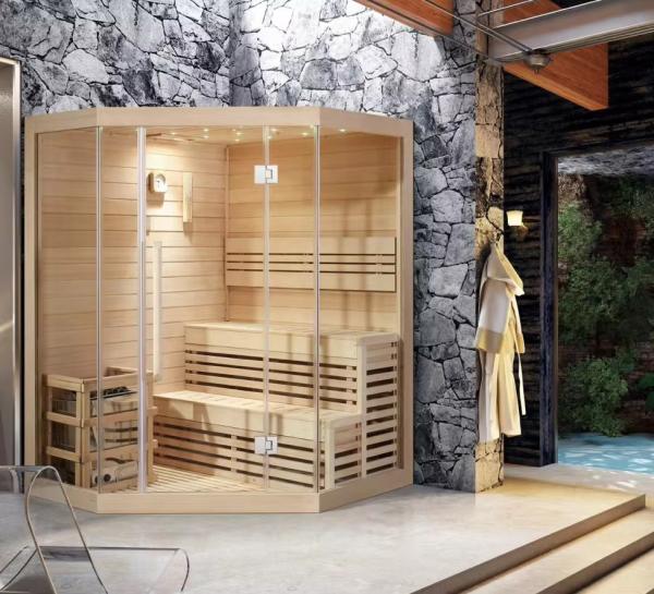 Home Multi Person Steam Sauna Rooms Durable With Electric Stove