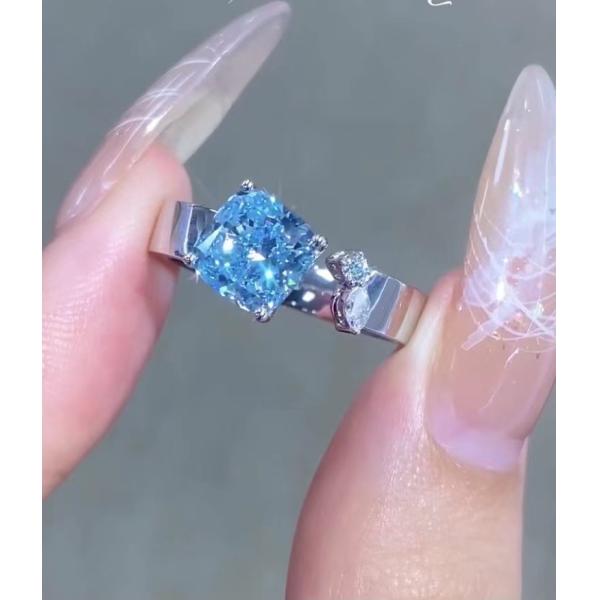 cushion Cut Engagement Ring lab diamond jewelry loose lab made diamonds jewelry diamond