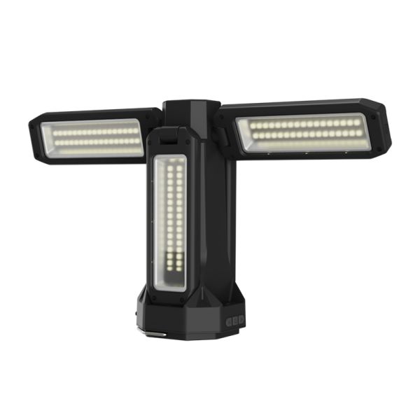 5 LED Power Level Lights Foldable Camping Light with 16000mAh Battery Super Bright Phone Charger Four Leaf Lighting