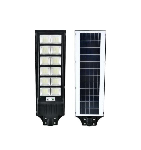 Capteur de mouvement imperméable à l'eau éclairage de rue solaire intégré avec panneau solaire