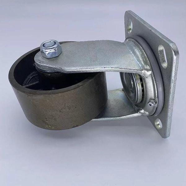 O rodízio do giro roda rodízios resistentes do rodízio do ferro fundido 8 polegadas